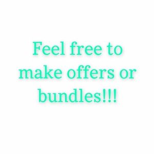 offers/bundles encouraged!!